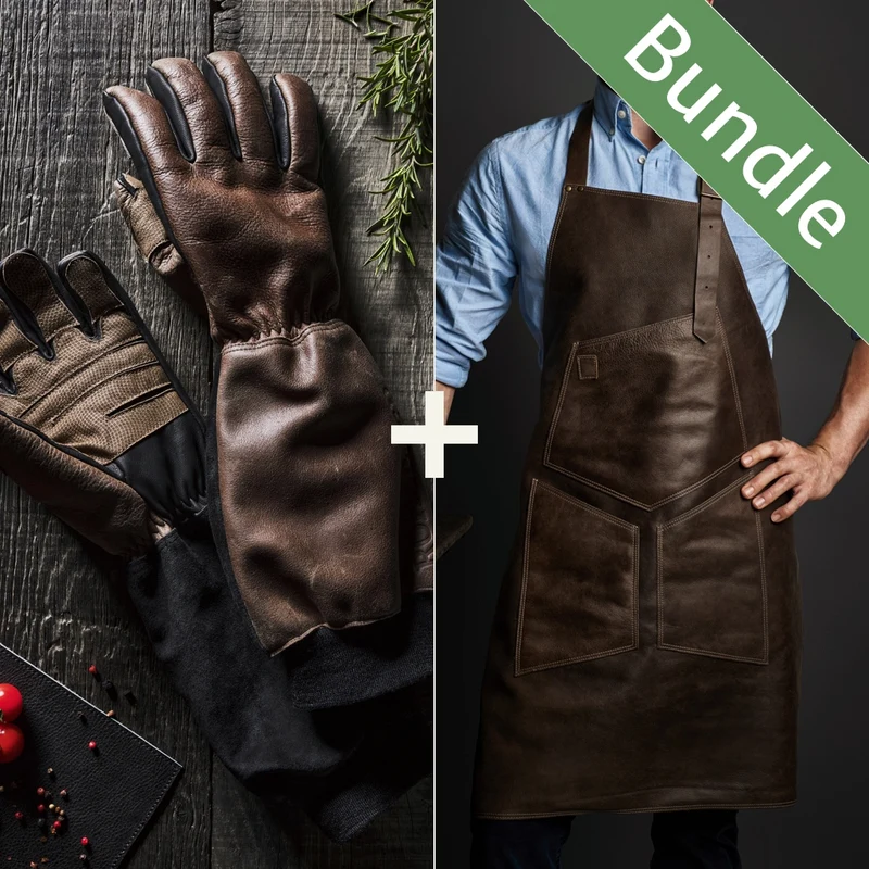 Grillset - Schürze + Handschuhe