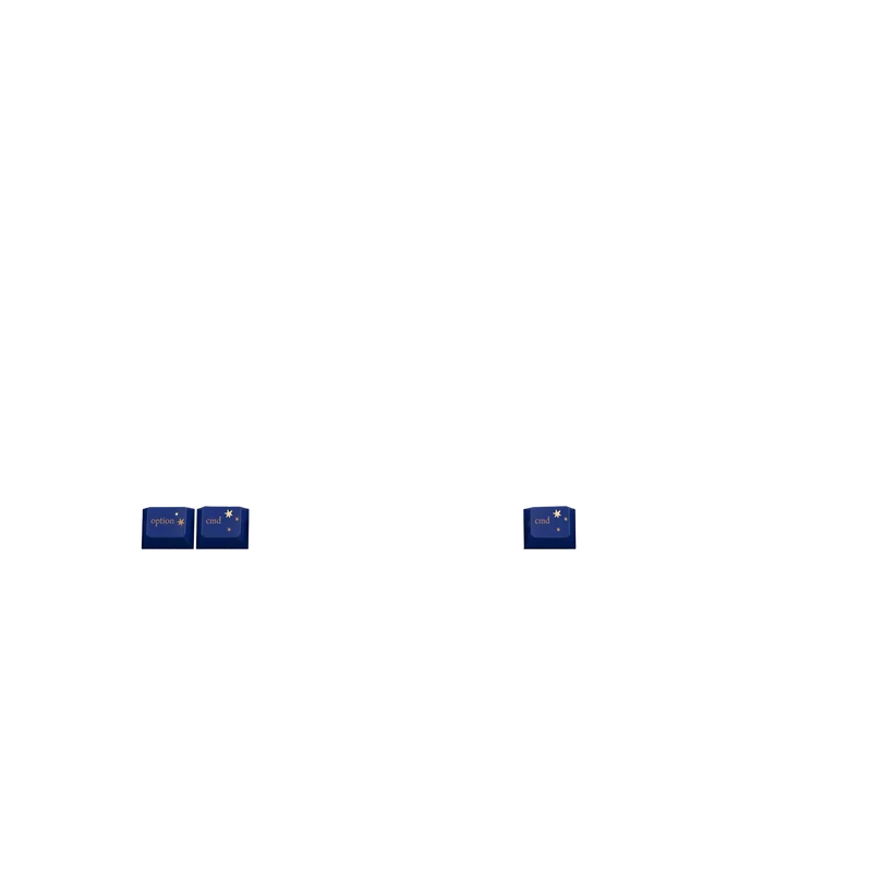 Keycaps Limited Edition Star Sign US