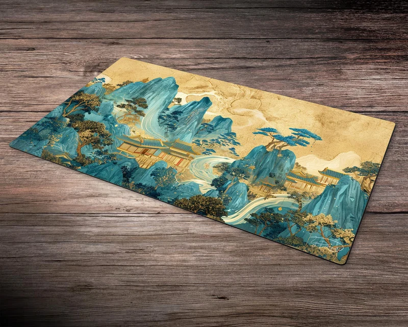 Ethereal Mountain Temple Yu-Gi-Oh! Playmat - Board Game Mat for TCG - Premium Desk Mat for Card Game Players and Gaming
