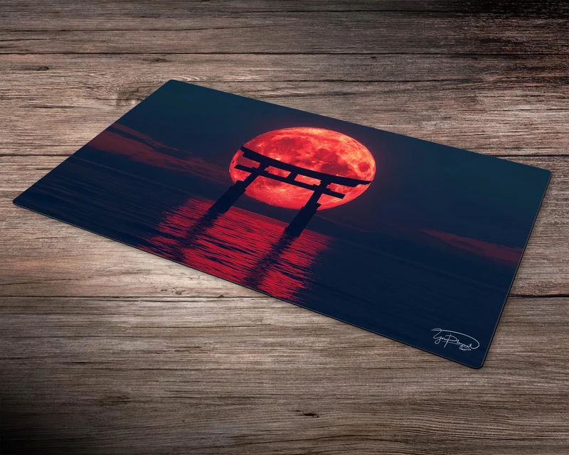 Crimson Horizon Yu-Gi-Oh! Playmat - Board Game Mat for TCG - Premium Desk Mat for Card Game Players and Gaming