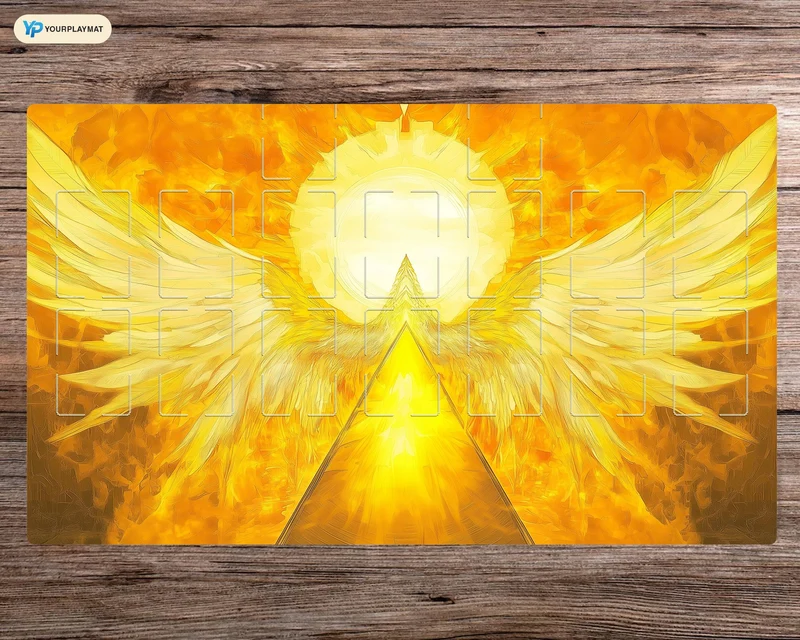 Divine Ascension Yu-Gi-Oh! Playmat - Board Game Mat for TCG - Premium Desk Mat for Card Game Players and Gaming