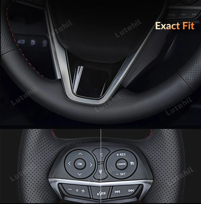 For Seat Ibiza 2004 2005 2006 Custom Car Steering Wheel Braid Cover Hand Sewing DIY Artificial leather Suede Car Accessories