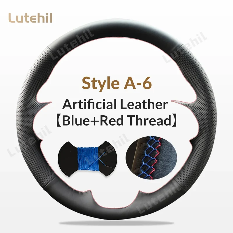 For Seat Ibiza 2004 2005 2006 Custom Car Steering Wheel Braid Cover Hand Sewing DIY Artificial leather Suede Car Accessories