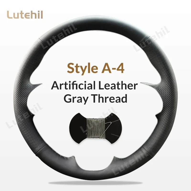 For Seat Ibiza 2004 2005 2006 Custom Car Steering Wheel Braid Cover Hand Sewing DIY Artificial leather Suede Car Accessories