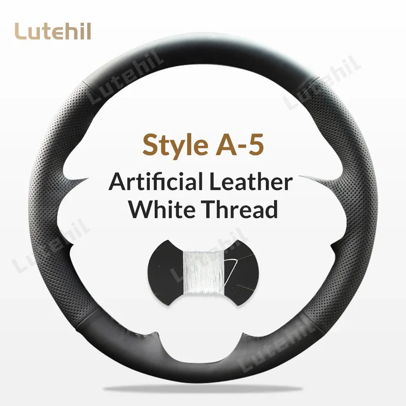 For Seat Ibiza 2004 2005 2006 Custom Car Steering Wheel Braid Cover Hand Sewing DIY Artificial leather Suede Car Accessories