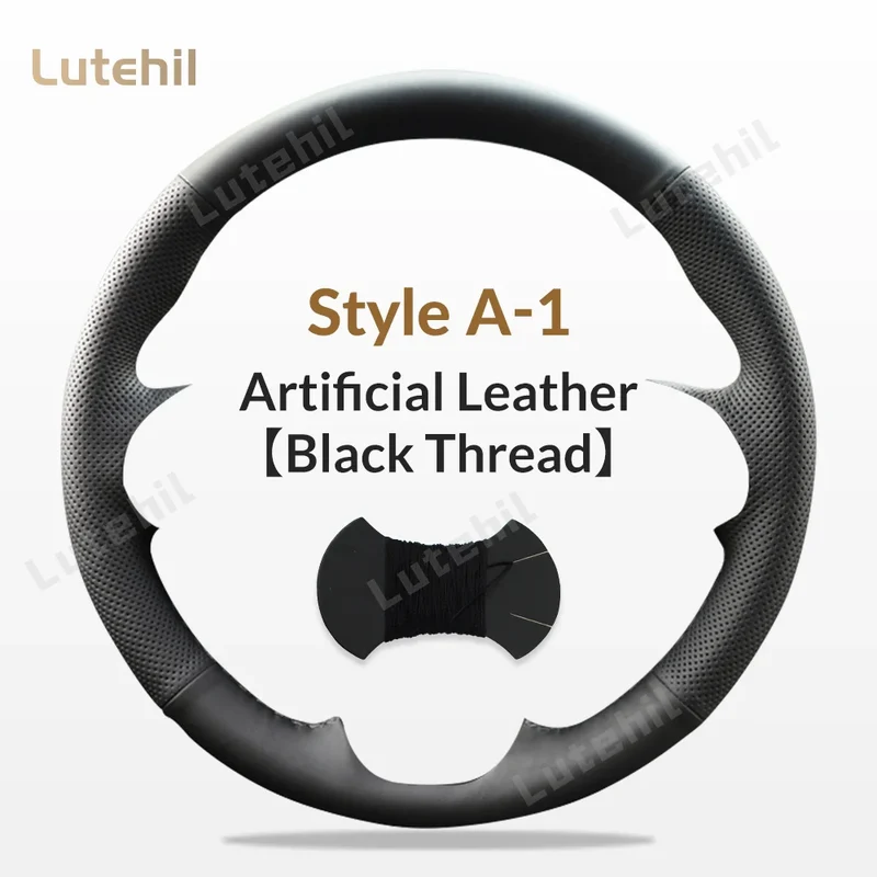 For Seat Ibiza 2004 2005 2006 Custom Car Steering Wheel Braid Cover Hand Sewing DIY Artificial leather Suede Car Accessories
