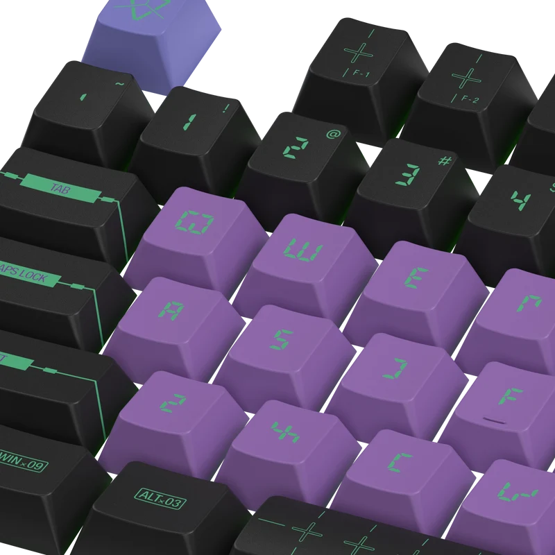 Keycaps Zero One US