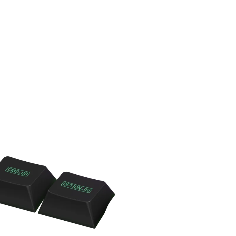 Keycaps Zero One US