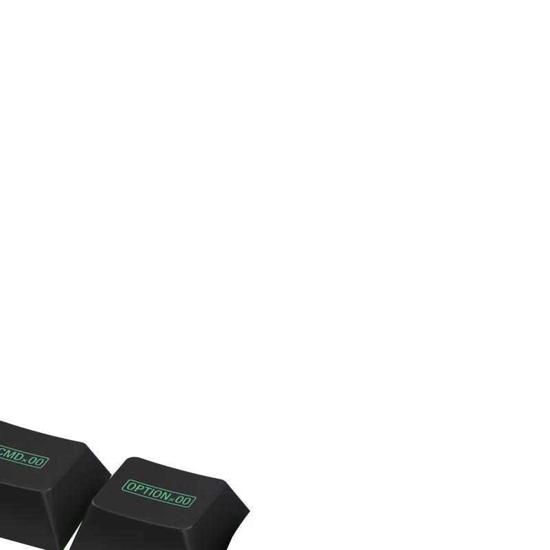 Keycaps Zero One US