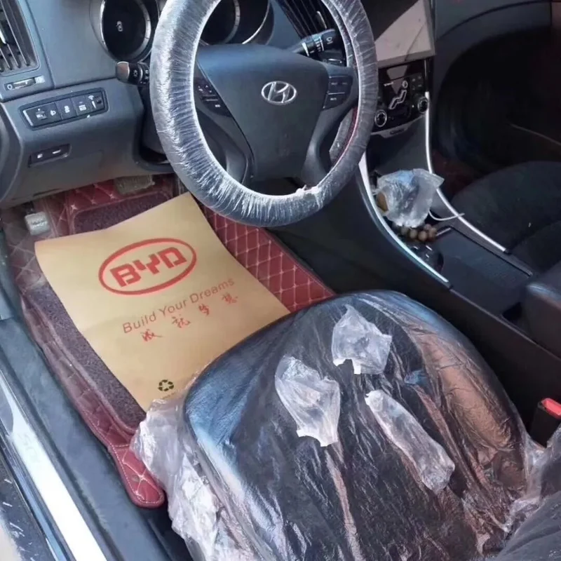 Universal Disposable Car Seat Dust-proof Covers Waterproof Vehicle Car Steering Wheel Cover Protector Car Interior Accessories
