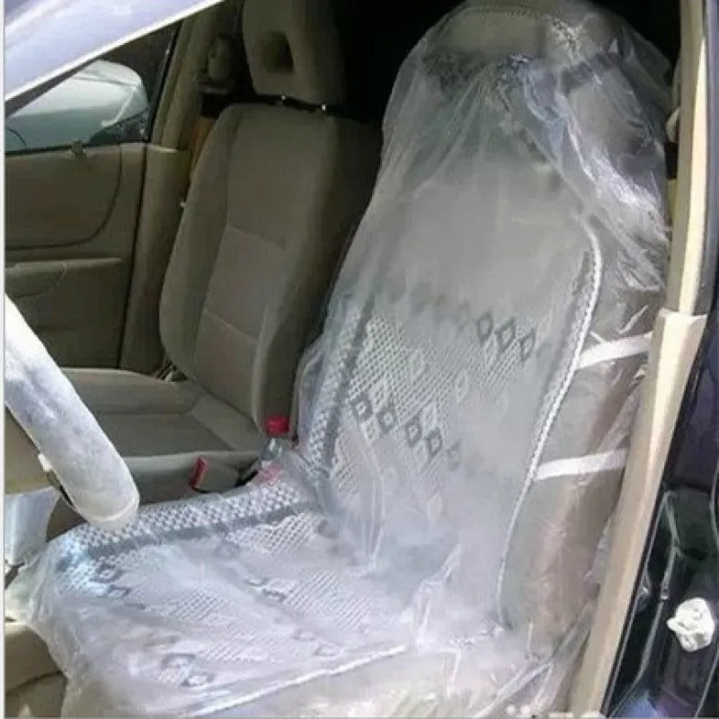 Universal Disposable Car Seat Dust-proof Covers Waterproof Vehicle Car Steering Wheel Cover Protector Car Interior Accessories