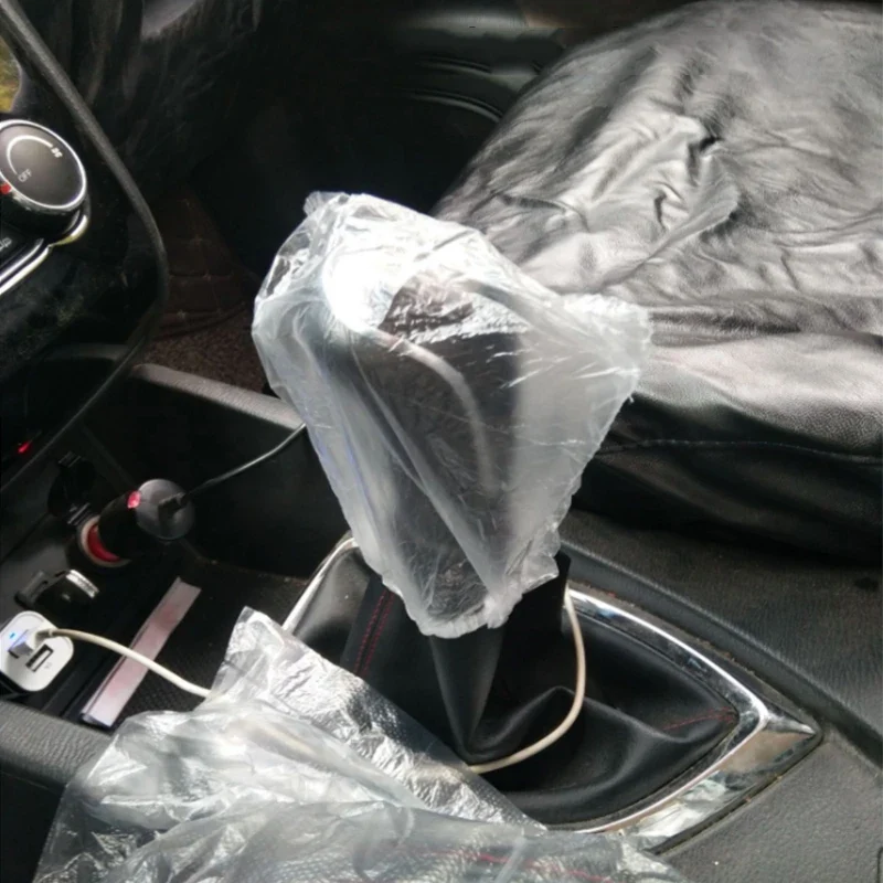 Universal Disposable Car Seat Dust-proof Covers Waterproof Vehicle Car Steering Wheel Cover Protector Car Interior Accessories