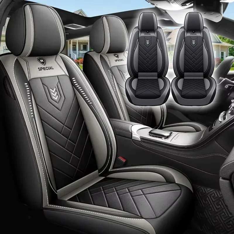 1pcs All inclusive seat cover full leather car seat cushion Driver's seat cover or passenger seat cover all season universal pad