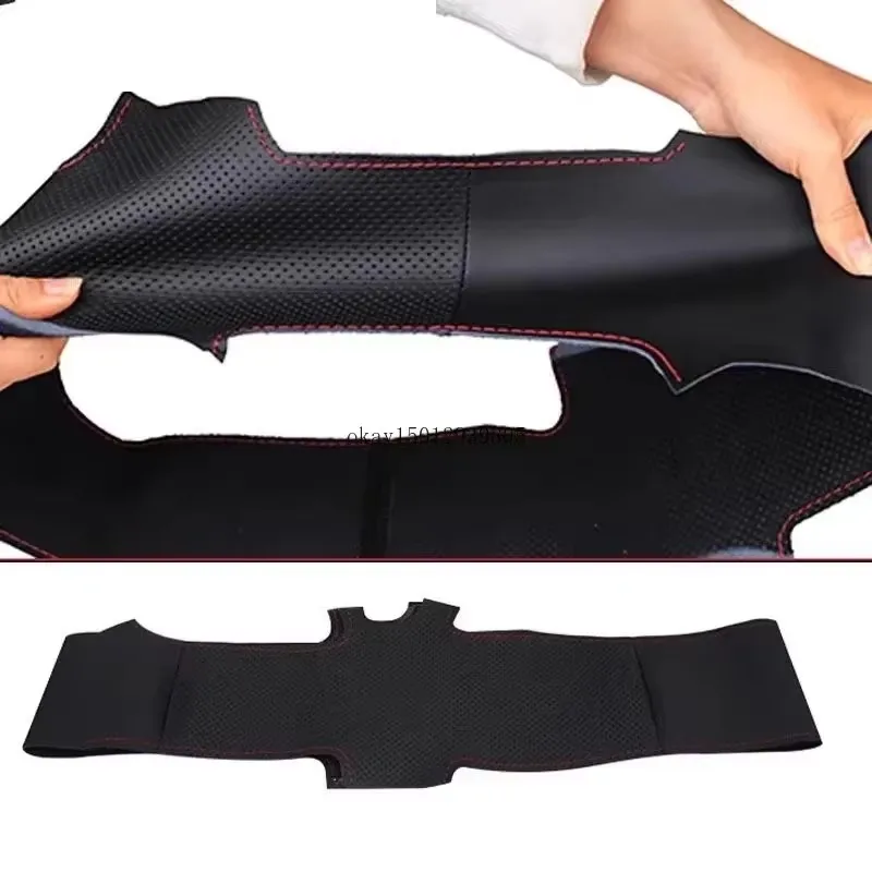 For SEAT Hand Stitched Nappa Leather Universal Car Steering Wheel Cover
