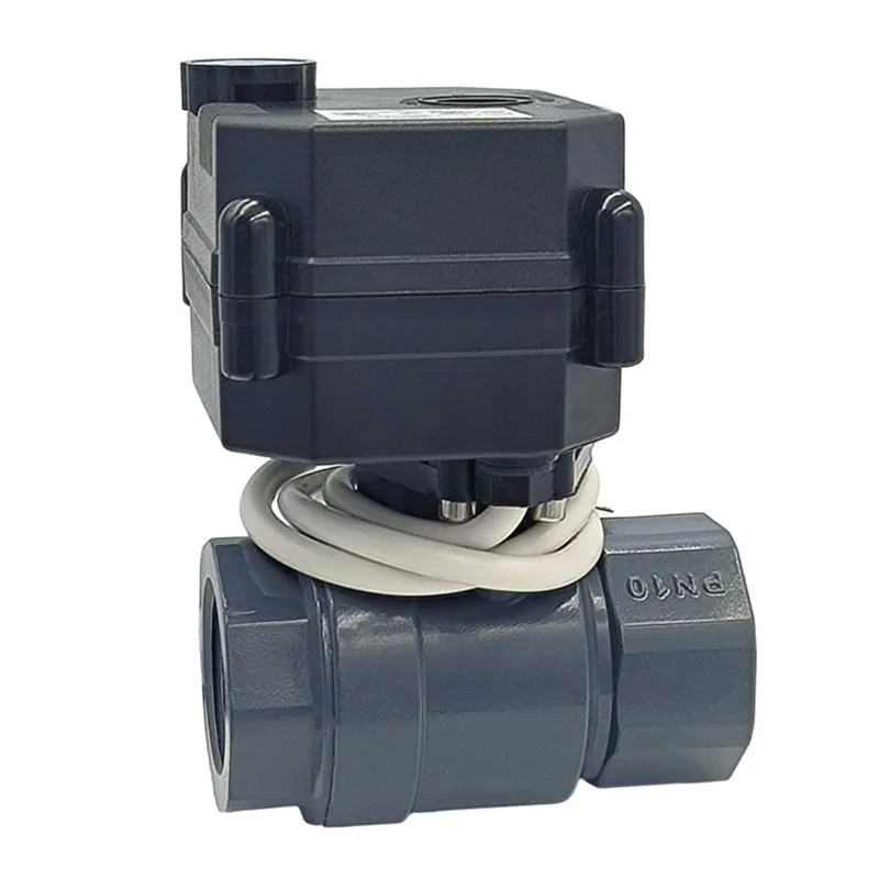 DC Motor Electric Actuator Operated Normally Open Closed Dn15 1/2" Dn20 3/4 Inch 12v Stainless Steel 304 Brass Pvc Ball Valve