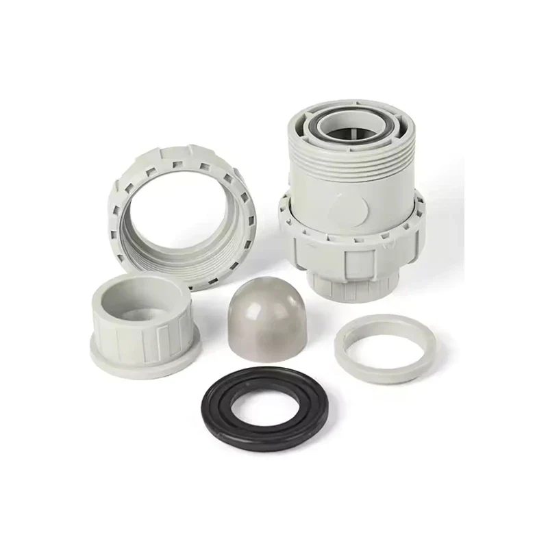 China high quality 1/2" to 2" PPH double union socket ball check valve DN15 to DN50 pph vertical check valve