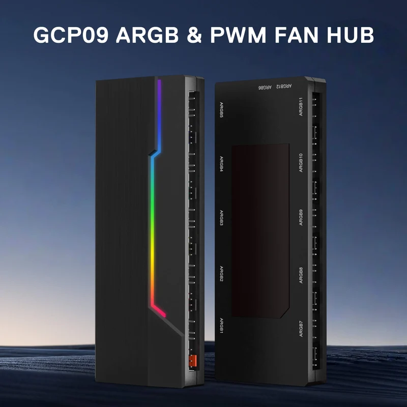 GCP09 ARGB & PWM Fan Hub Controller
