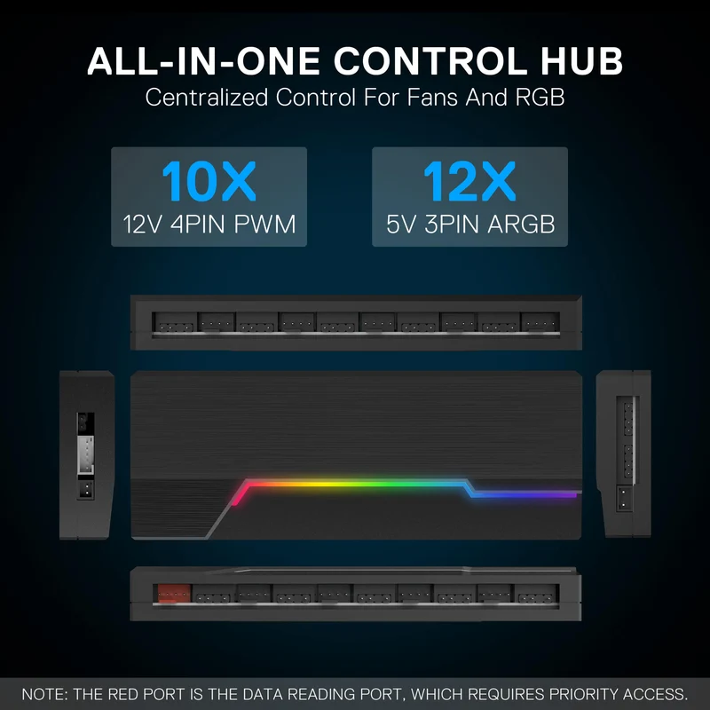 GCP09 ARGB & PWM Fan Hub Controller