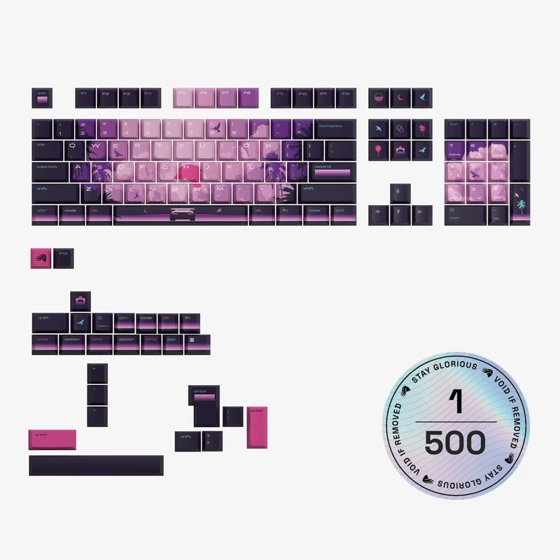 GPBT Synth Sunset Keycaps