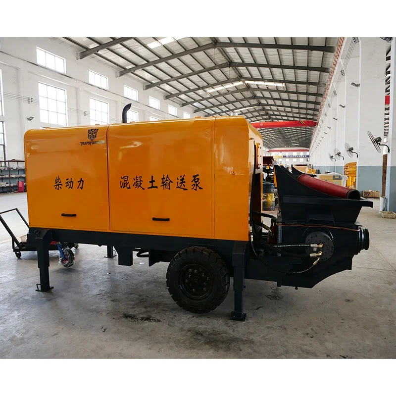 30-40m3/h Diesel Trailer Concrete Pump Concrete Pumping Machine for Price