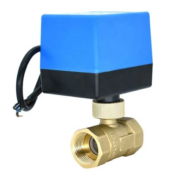 Manufacturers Price High Quality CE DN20 Brass 2-way Electric Ball Valve