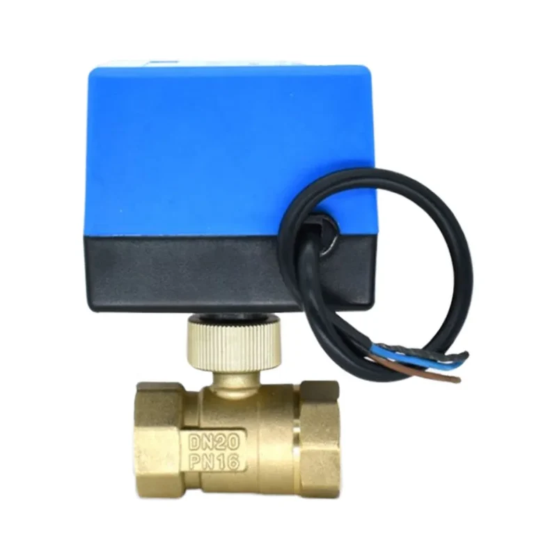 Manufacturers Price High Quality CE DN20 Brass 2-way Electric Ball Valve