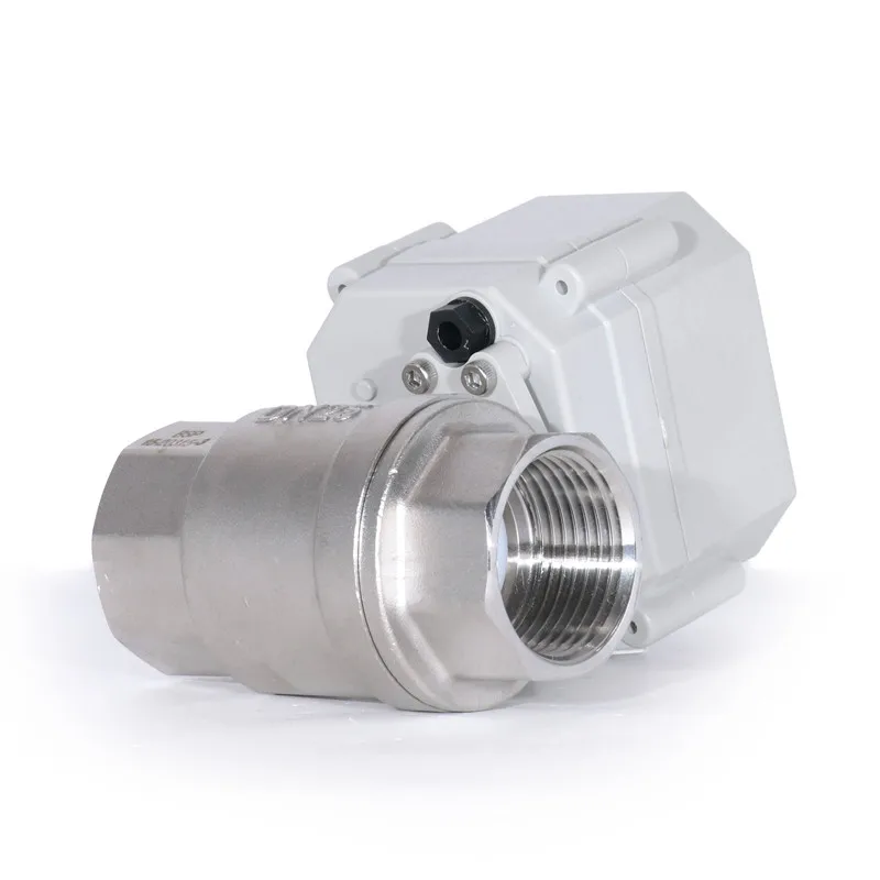 2-Way 1'' DN25 SS304 Electric Proportional Modulating Ball Valve 9-24VDC 4-20mA 0-5V 0-10V Analog Signal