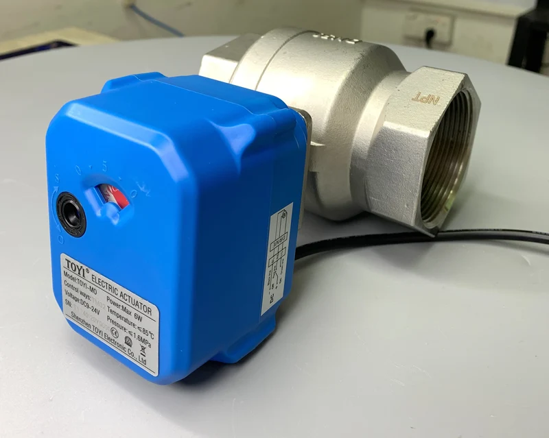 DC12VDC24V AC110V AC230V Motorized 2" Ball Valve Smart Control Small Electric Actuator 2-Way Stainless Steel Electric Ball Valve