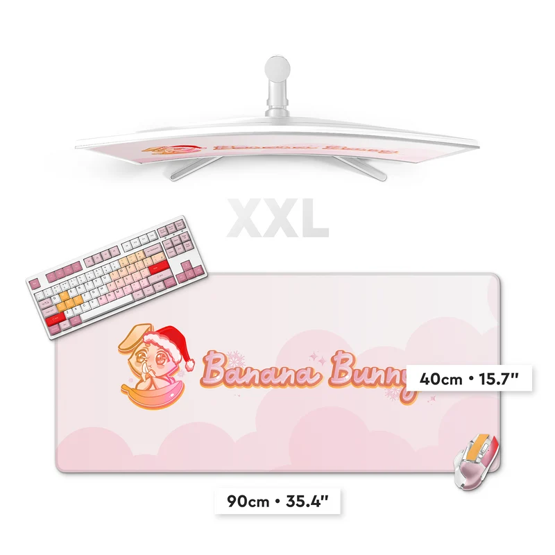 Banana Bunny Christmas Deskmat