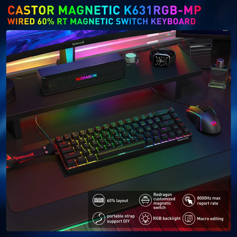 CASTOR K631 HE Rapid Trigger Gaming Keyboard