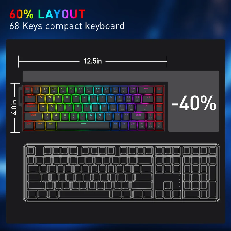 CASTOR K631 HE Rapid Trigger Gaming Keyboard