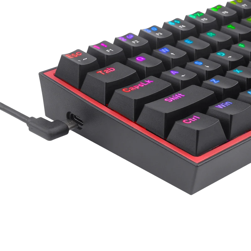 FIZZ K617 60% Wired Mechanical Keyboard (Red Inner)