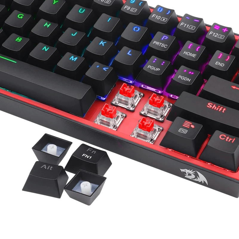 FIZZ K617 60% Wired Mechanical Keyboard (Red Inner)