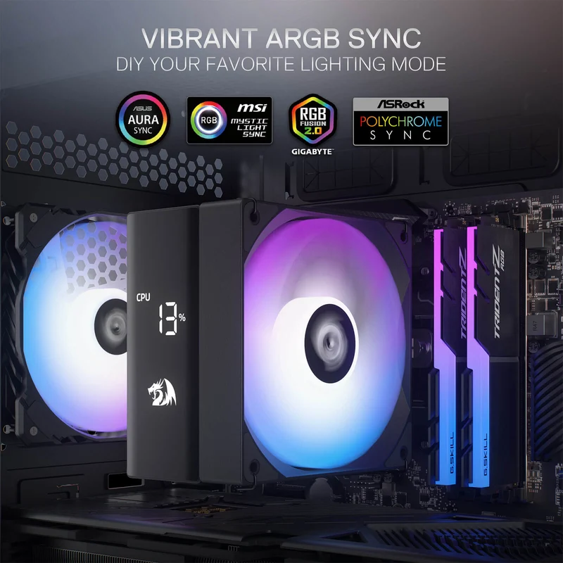 CC2312 ARGB Single Tower CPU Air Cooler