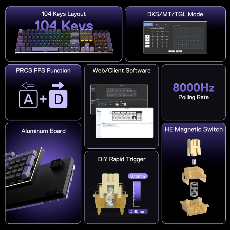DHARMA K556 HE (Magnetic Hall Effect Keyboard)