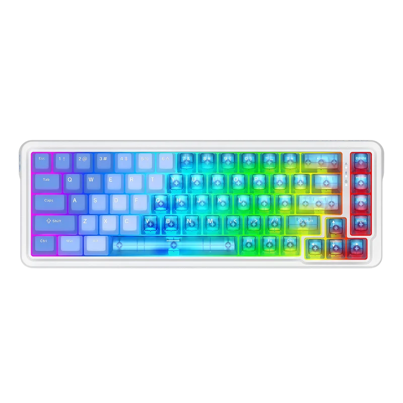 NOVA K709 HE Rapid Trigger Gaming Keyboard (Transparent Blue Keycaps)