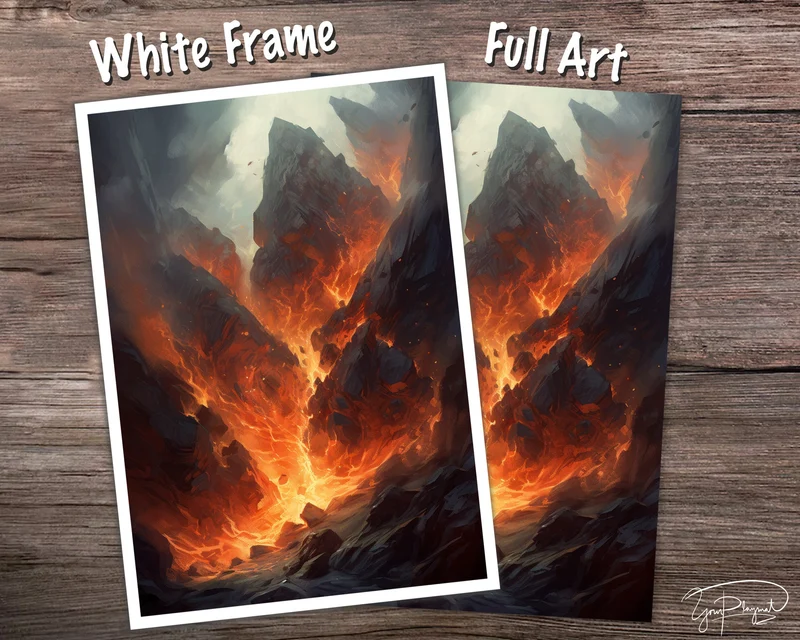 Volcanic Mountain Vistas - MTG Card Sleeves - 60/100/120 - TCG Card Sleeve Set - Commander Sleeves - Magic the Gathering Gifts