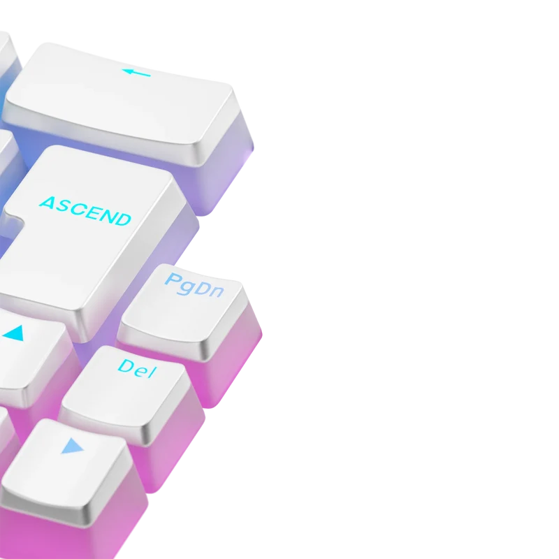 Keycaps Aura V3 White ND