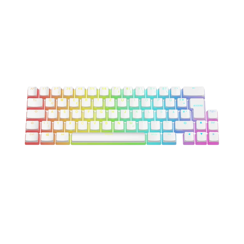 Keycaps Aura V3 White DE