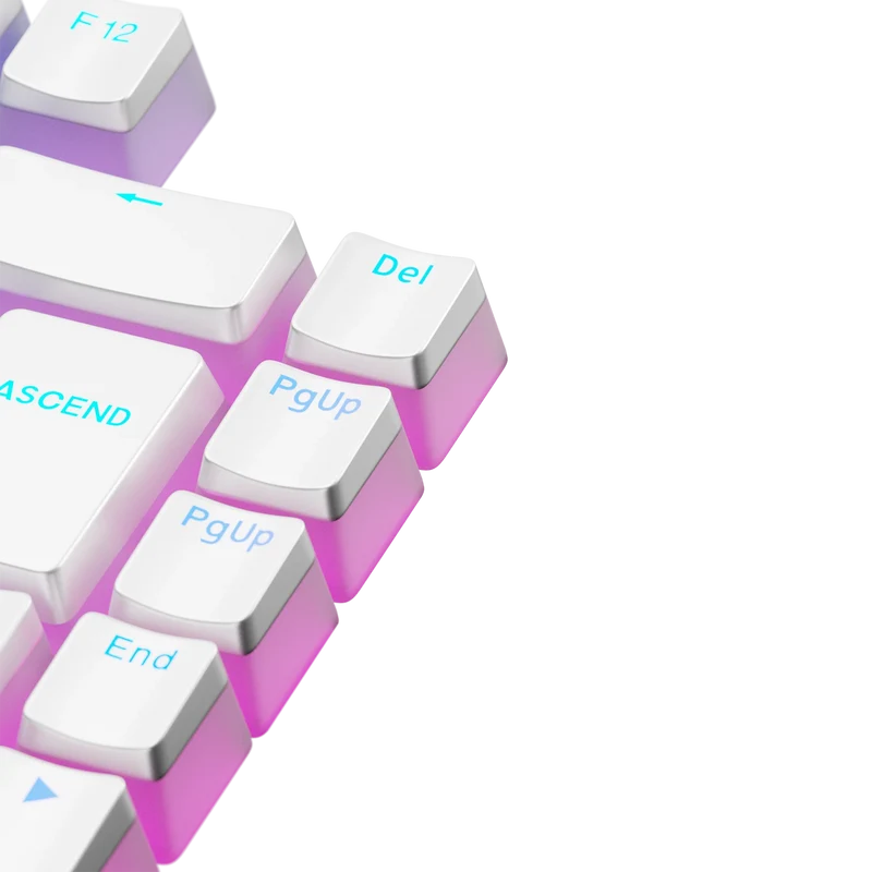 Keycaps Aura V3 White DE
