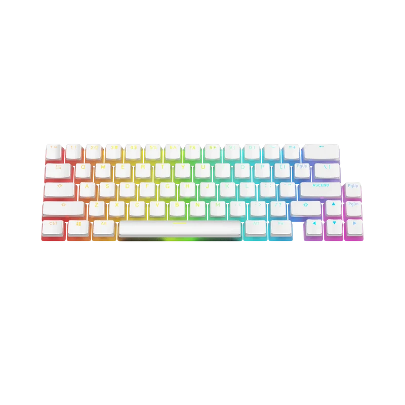 Keycaps Aura V3 White US