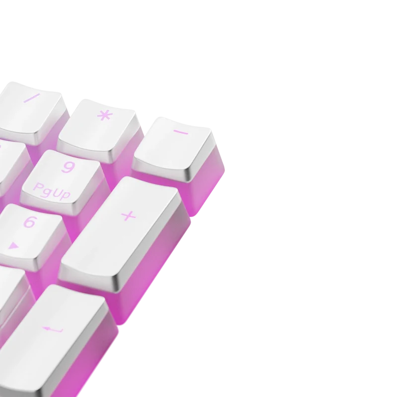 Keycaps Aura V3 White US
