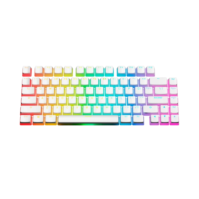 Keycaps Aura V3 White US