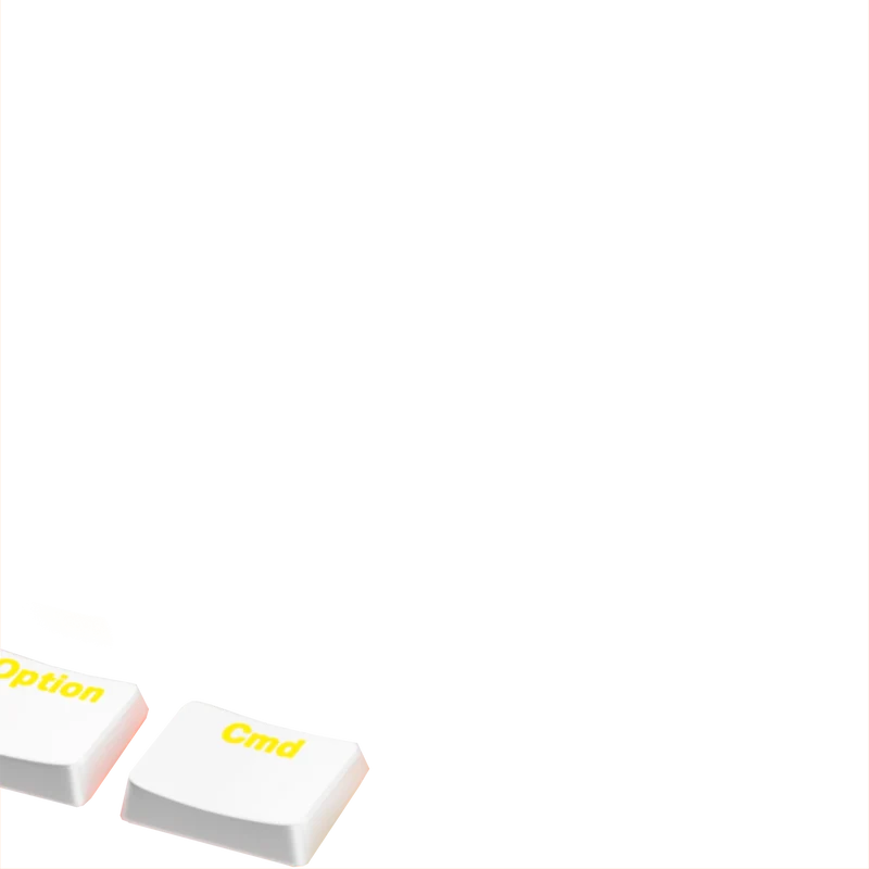 Keycaps Aura V3 White US