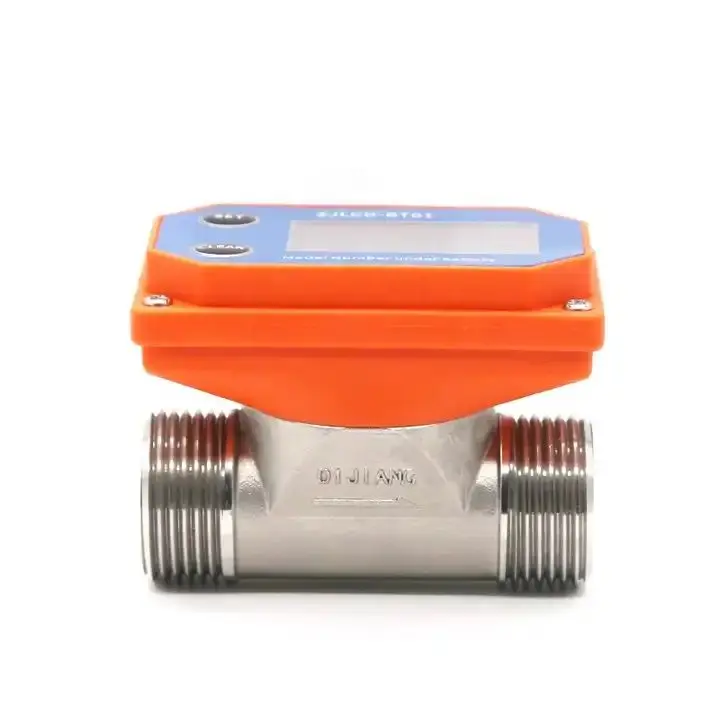 2" Dry Battery Stainless Steel Electronic Digital Display Flowmeter DN50 Water Flow Sensor for Farm/Garden Irrigation