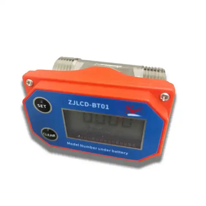 2" Dry Battery Stainless Steel Electronic Digital Display Flowmeter DN50 Water Flow Sensor for Farm/Garden Irrigation