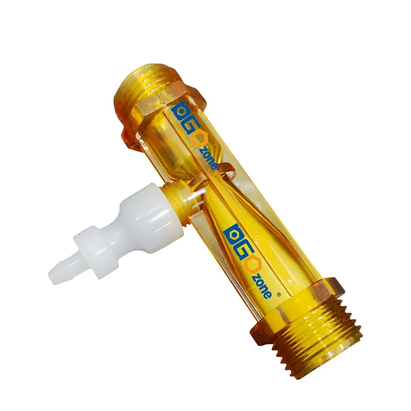 1/2in Venturi Injector with Valve for Gas Mixer PVDF Body Ozone Proof Spa Venturi Connector KH-A25100-N DGOzone