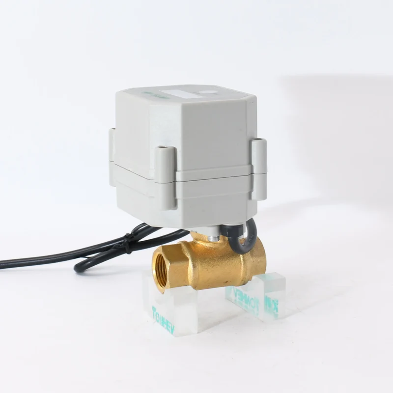 3/8" DN10 Electric Actuator Electric Water Valve Motorized Ball Valve 12v with Feedback Wire