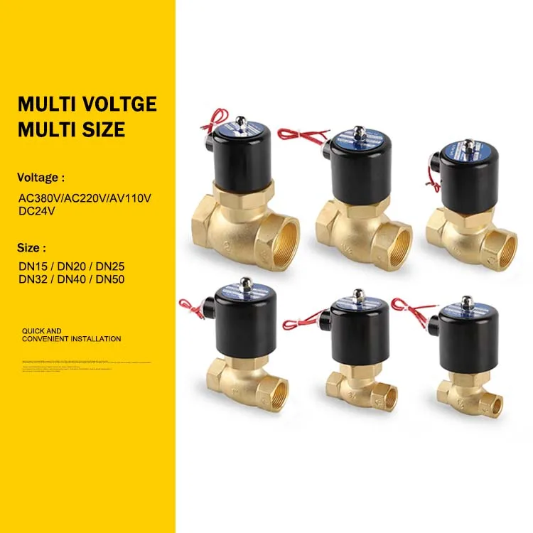 Factory Customized High Temperature Resistant Brass AC220V DN15 Water vapor pilot Solenoid Valve for Pass Steam
