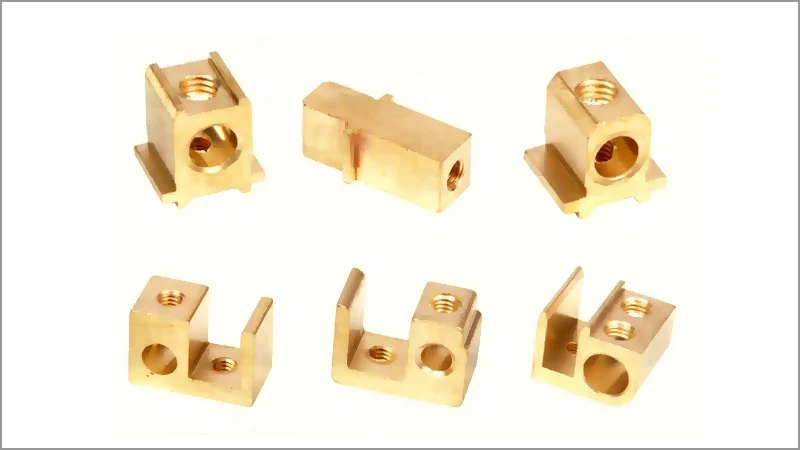 Brass Terminal Blocks CNC Machined Parts High Voltage Electrical Wiring Terminals OEM ODM Wholesale Export Manufacturer